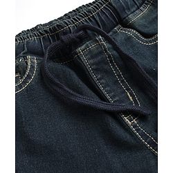 Pine Kids Denim Woven Full Length Jeans in Navy Blue