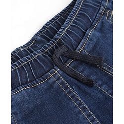 Pine Kids Cotton Blend Woven Denim Full Length Jeans - Navy Blue