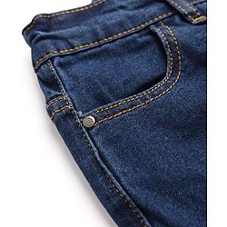 Pine Kids Cotten Blend Denim Woven Full Length Jeans - Navy Blue