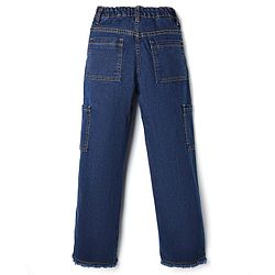 Pine Kids Cotten Blend Denim Woven Full Length Jeans - Navy Blue