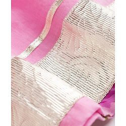 Pine Kids 100% Cotton Woven Three-Fourth Sleeves Kurti and Pant Set With Floral Print & Dupatta - Pink