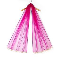 Pine Kids 100% Cotton Woven Three-Fourth Sleeves Kurti and Pant Set With Floral Print & Dupatta - Pink