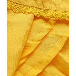 Pine Kids Rayon Woven Half Sleeves One Piece Dress -Yellow