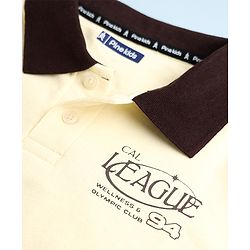 Pine Kids Cotton Knit Sweatshirts with Full Sleeves and Cal League Print in Offwhite for 4-5 Years