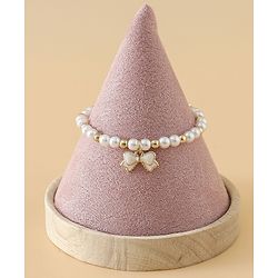Pine Kids Free Size Beaded Jewellery Set - Off White