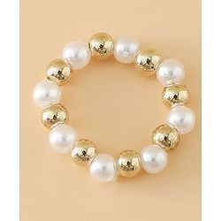 Pine Kids Free Size Beaded Jewellery Set - Off White