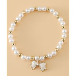 Pine Kids Free Size Beaded Jewellery Set - Off White