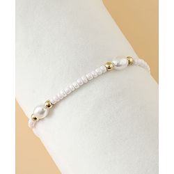 Pine Kids Free Size Beaded Jewellery Set - Off White