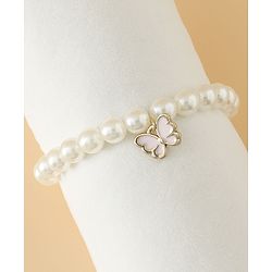 Pine Kids Free Size Beaded Jewellery Set - Off White