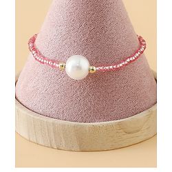 Pine Kids Free Size Bracelets & Bangles Set for Girls - White