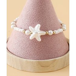 Pine Kids Free Size Bracelets & Bangles Set for Girls - White