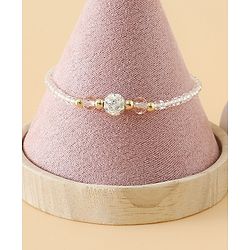 Pine Kids Free Size Bracelets & Bangles Set for Girls - White