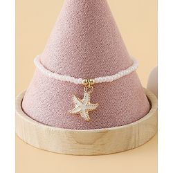 Pine Kids Free Size Bracelets & Bangles Set for Girls - White