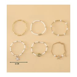 Pine Kids Free Size Bracelets & Bangles Set for Girls - Golden & White
