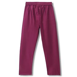Pine Kids Woven Full Sleeves Kurta & Pyjama Set With Printed Jacket - Purple