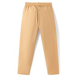 Pine Kids Woven Full Sleeves Kurta & Pyjama Set with Floral Print in Maroon