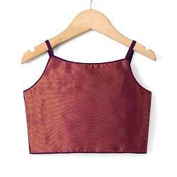 Pine Kids Woven Full Sleeves Indo western Sets Ethnic Top, Palazzo and Ethnic Jacket with Full Length and Floral Print in Dark Pink