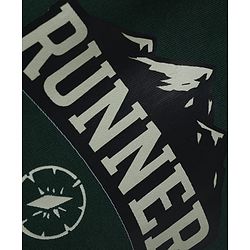 Pine Active Cotton Knit Full Length Solid Coloured Runner Printed Track Pant - Green
