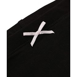 Pine Kids Cotton Elastane Knit Bloomers with Bow Applique Pack of 3 - Light Pink Black Pink
