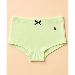 Pine Kids Cotton Elastane Knit Bloomers With Bow Applique Pack of 3 - Lavender & Light Blue