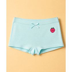 Pine Kids Cotton Elastane Knit Bloomers With Strawberry Print Pack of 3 - Grey & White