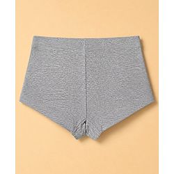 Pine Kids Cotton Elastane Knit Bloomers With Strawberry Print Pack of 3 - Grey & White