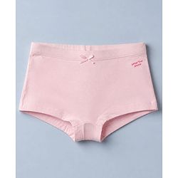 Pine Kids Cotton Elastane Knit Panties With Star Print Pack of 3 - White & Pink