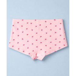 Pine Kids Cotton Knit Bloomers with Floral Print Pack of 3 - White & Pink