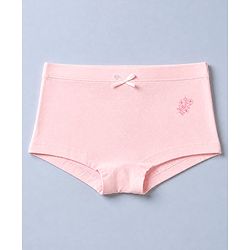 Pine Kids Cotton Knit Bloomers with Floral Print Pack of 3 - White & Pink