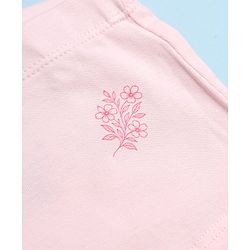 Pine Kids Cotton Knit Bloomers with Floral Print Pack of 3 - White & Pink