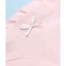 Pine Kids Cotton Knit Bloomers with Floral Print Pack of 3 - White & Pink