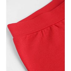 Pine Kids Cotton Lycra Knit Above Knee Length Solid Cycling Shorts Pack of 3 - Red Light Pink Black