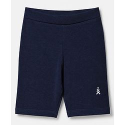 Pine Kids Cotton Lycra Knit Above Knee Length Solid Cycling Shorts Pack of 3 - Red Light Pink Black