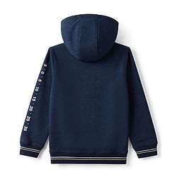 Pine Kids Cotton Knit Sweatshirt with Full Sleeves and Mountain Print in Navy Blue for 4-5 Years