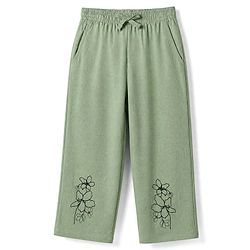 Pine Kids 100% Cotton Bio Washed Single Jersery 180 Gsm Knit Co-ord Shirt & Pajama Night Suit with Floral Print - Light Green