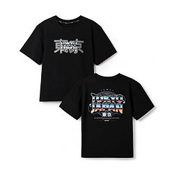 Pine Kids 100% Cotton Knit T-Shirt with Half Sleeves and Tokyo Japan Text in Black