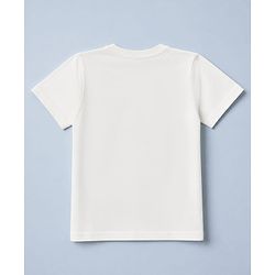 Pine Kids Cotton Knit Solid T-Shirts with Half Sleeves Pack of 3 - White