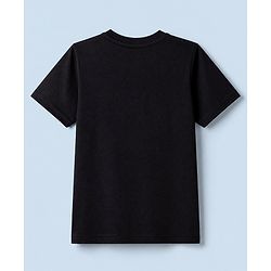 Pine Kids Cotton Knit Half Sleeves Solid T-Shirts Pack Of 3 - Black
