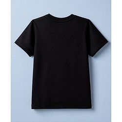 Pine Kids Cotton Knit Half Sleeves Solid T-Shirts Pack Of 3 - Black