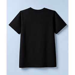 Pine Kids Cotton Knit Half Sleeves Solid T-Shirts Pack Of 3 - Black