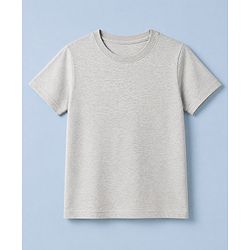 Pine Kids Cotton Knit Half Sleeves Solid T-Shirts Pack Of 3 - Grey