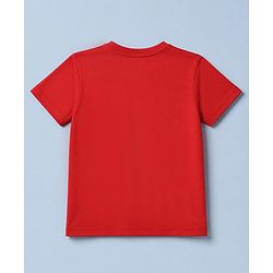 Pine Kids Cotton Knit Solid Half Sleeves T-Shirts Pack of 3 - Red, Black & White