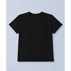 Pine Kids Cotton Knit Solid Half Sleeves T-Shirts Pack of 3 - Red, Black & White