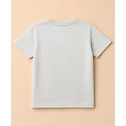 Pine Kids Cotton Knit Half Sleeves Solid T-Shirt Pack Of 5 - Black Red Navy Blue White & Grey