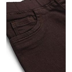 Pine Kids Denim Woven Ankle Length Jeggings in Brown