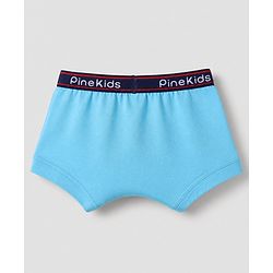 Pine Kids Cotton Knit Above Knee Length Solid Trunks Pack of 3