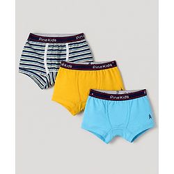 Pine Kids Cotton Knit Above Knee Length Solid Trunks Pack of 3