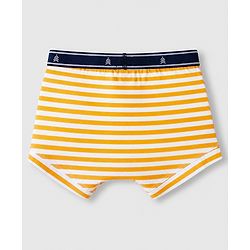 Pine Kids Cotton Elastane Knit Striped Trunks Pack of 3 - Blue Orange