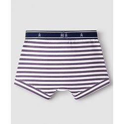 Pine Kids Cotton Elastane Knit Striped Trunks Pack of 3 - Blue Orange