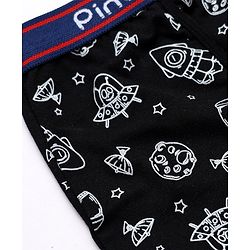 Pine Kids 100% Cotton Knit Printed Trunks Pack of 3 - Blue